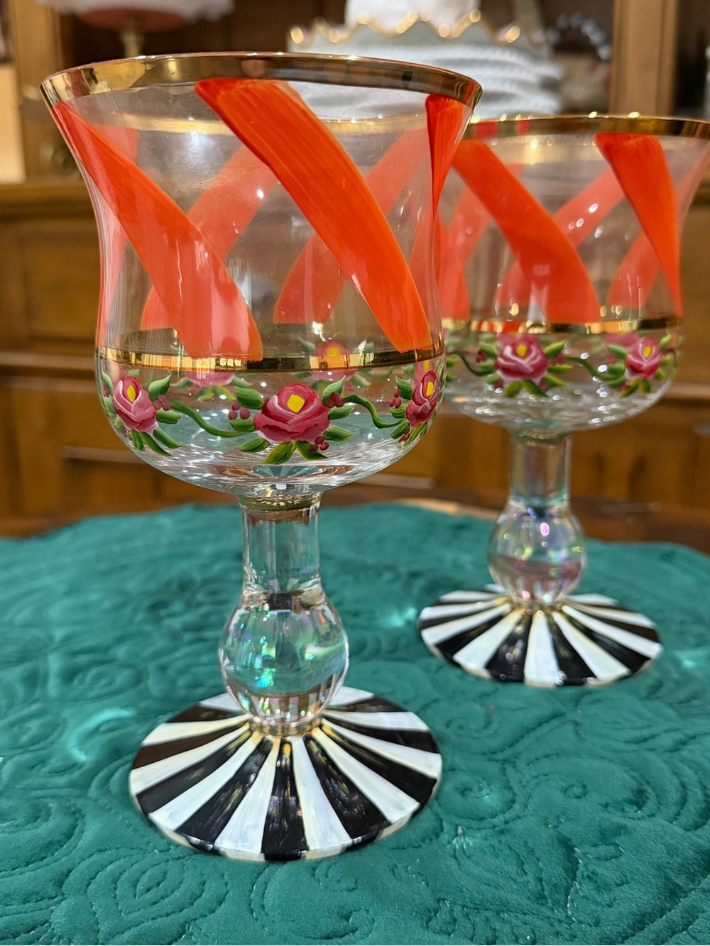 Mackenzie Childs Maypole Glasses
